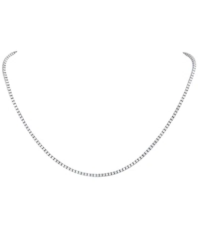 Diamond Select Cuts 18k 5.39 Ct. Tw. Diamond Necklace In Metallic