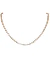 Diamond Select Cuts 18k Rose Gold 12.11 Ct. Tw. Diamond Necklace In Gold