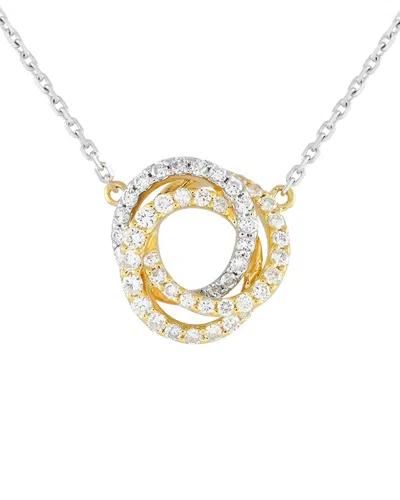 Diamond Select Cuts 18k Two-tone 0.50 Ct. Tw. Diamond Necklace In Gold