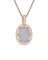 Diamond Select Cuts 18k Two-tone .25 Ct. Tw. Diamond Necklace
