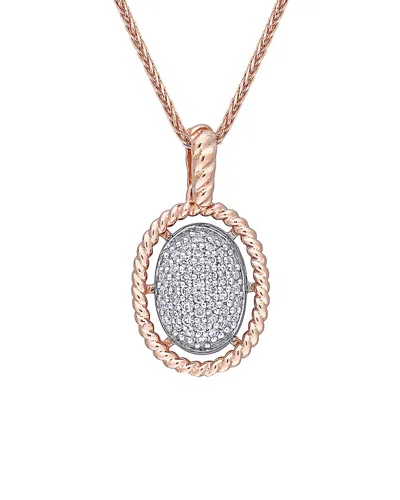 Diamond Select Cuts 18k Two-tone .25 Ct. Tw. Diamond Necklace
