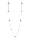 Diamond Select Cuts 18k Two-tone 5.00 Ct. Tw. Diamond Long Butterfly Necklace