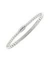 Diamond Select Cuts Bar Silver 0.05 Ct. Tw. Diamond Bangle Bracelet