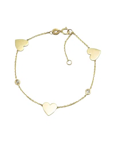 Diamond Select Cuts By The Yard 14k 0.07 Ct. Tw. Diamond Bracelet In Gold