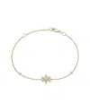 Diamond Select Cuts Clover 14k 0.06 Ct. Tw. Diamond Bracelet