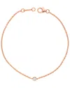Diamond Select Cuts Diana M. Fine Jewelry 14k Rose Gold 0.15 Ct. Tw. Diamond Bracelet