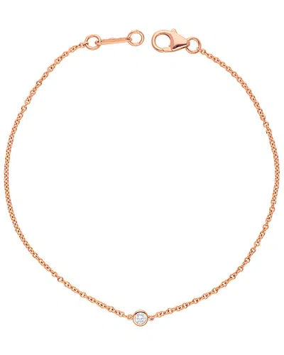 Diamond Select Cuts Diana M. Fine Jewelry 14k Rose Gold 0.15 Ct. Tw. Diamond Bracelet