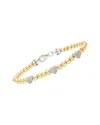 Diamond Select Cuts Heart Silver 0.05 Ct. Tw. Diamond Bangle Bracelet