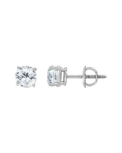 Diamond Select Cuts Platinum 2.00 Ct. Tw. Diamond Earrings In Metallic