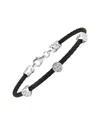 Diamond Select Cuts Round Silver & Stainless Steel 0.05 Ct. Tw. Diamond Bangle Bracelet