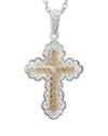 Diamond Select Cuts Silver Diamond Cross Pendant