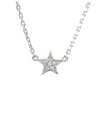 Diamond Select Cuts Silver Diamond Star Necklace
