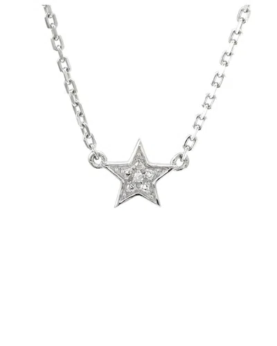 DIAMOND SELECT CUTS SILVER 0.01 CT. TW. DIAMOND STAR NECKLACE