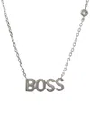 Diamond Select Cuts Silver Diamond Boss Necklace
