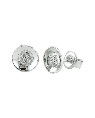 Diamond Select Cuts Silver 0.02 Ct. Tw. Diamond Earrings