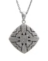 Diamond Select Cuts Silver Diamond Locket Pendant