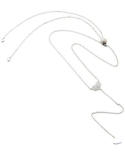 Diamond Select Cuts Silver 0.04 Ct. Tw. Diamond Adjustable Necklace