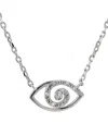 Diamond Select Cuts Silver Diamond Eye Necklace