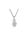 Diamond Select Cuts Silver Diamond Baby Girl Necklace