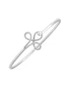 Diamond Select Cuts Silver Diamond Bangle Bracelet