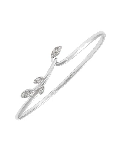 Diamond Select Cuts Silver Diamond Bangle Bracelet