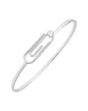 Diamond Select Cuts Silver Diamond Bangle Bracelet