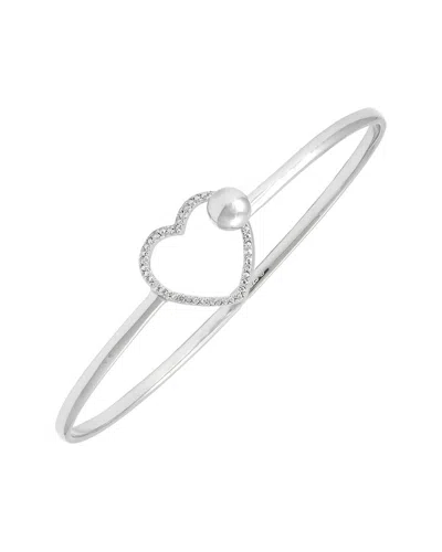 Diamond Select Cuts Silver Diamond Bangle Bracelet