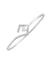 Diamond Select Cuts Silver 0.05 Ct. Tw. Diamond Bangle Bracelet