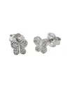 Diamond Select Cuts Silver Diamond Butterfly Earrings