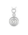 Diamond Select Cuts Silver Diamond Circle Necklace