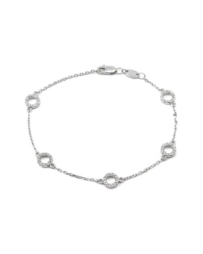 Diamond Select Cuts Silver 0.06 Ct. Tw. Diamond Bracelet