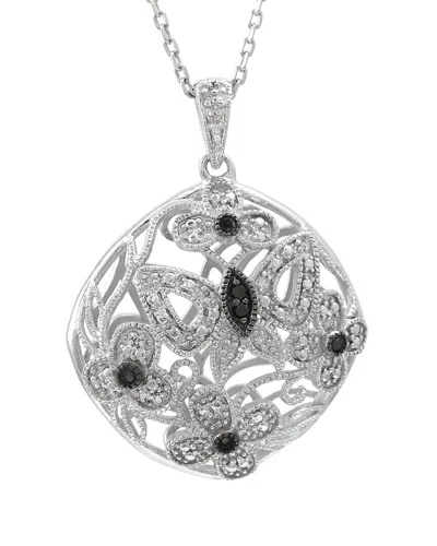 Diamond Select Cuts Silver 0.06 Ct. Tw. Diamond Necklace