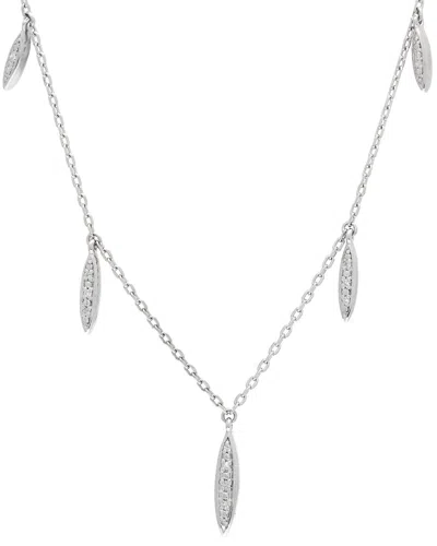 Diamond Select Cuts Silver 0.06 Ct. Tw. Diamond Necklace