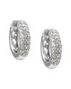 Diamond Select Cuts Silver Diamond Small Hoops
