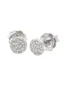 Diamond Select Cuts Silver 0.06 Ct. Tw. Diamond Studs In Gray
