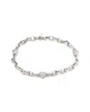 Diamond Select Cuts Silver Diamond Heart Bracelet