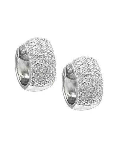 Diamond Select Cuts Silver Diamond Small Hug Hoops