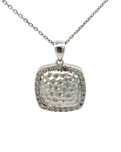 Diamond Select Cuts Silver 0.09 Ct. Tw. Diamond Necklace