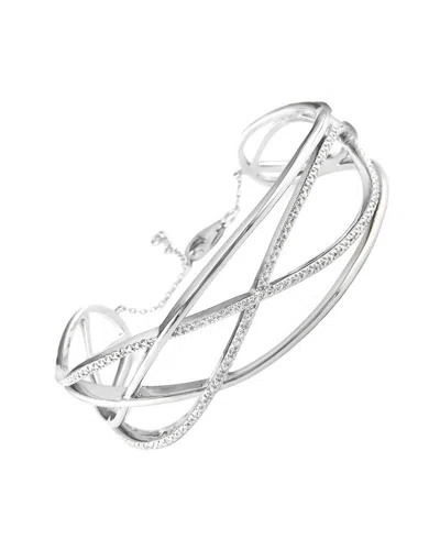 Diamond Select Cuts Silver Diamond Bangle Bracelet