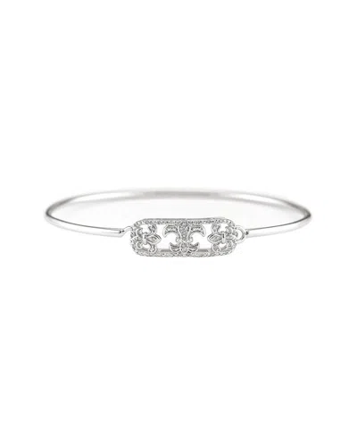 DIAMOND SELECT CUTS SILVER 0.1 CT. TW. DIAMOND BANGLE BRACELET