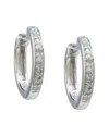 Diamond Select Cuts Silver Diamond Hoops