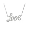 Diamond Select Cuts 0.18 Ct. Tw. Diamond Silver Necklace