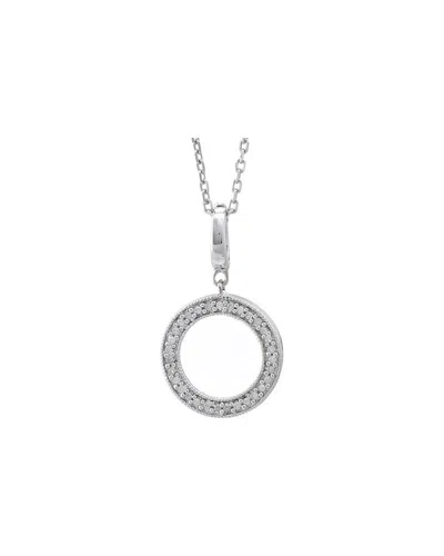 Diamond Select Cuts Silver Diamond Pendant Necklace