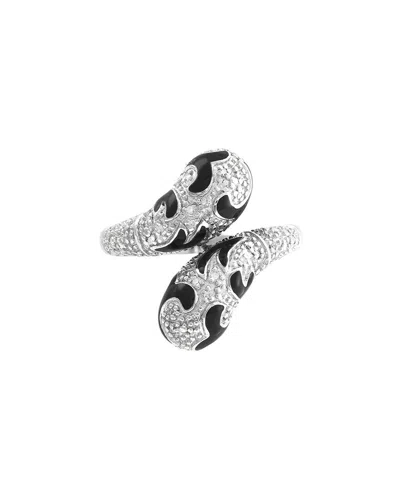Diamond Select Cuts Silver 0.10 Ct. Tw. Diamond Ring In Metallic