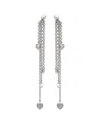 Diamond Select Cuts Silver 0.11 Ct. Tw. Diamond Drop Earrings