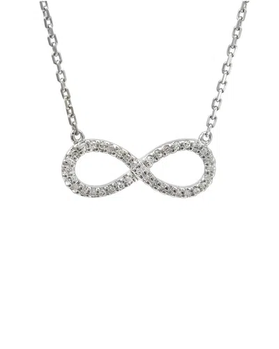 DIAMOND SELECT CUTS SILVER 0.12 CT. TW. DIAMOND INFINITY NECKLACE