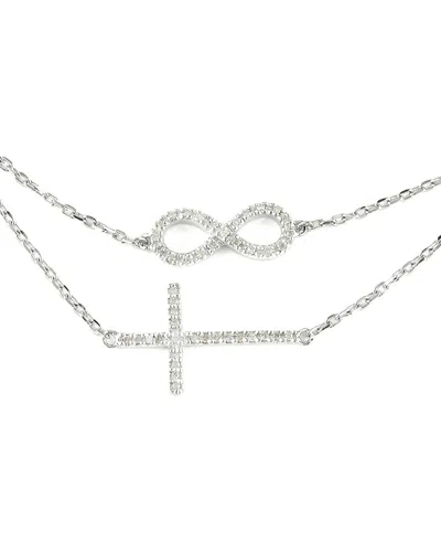 DIAMOND SELECT CUTS SILVER 0.15 CT. TW. DIAMOND NECKLACE