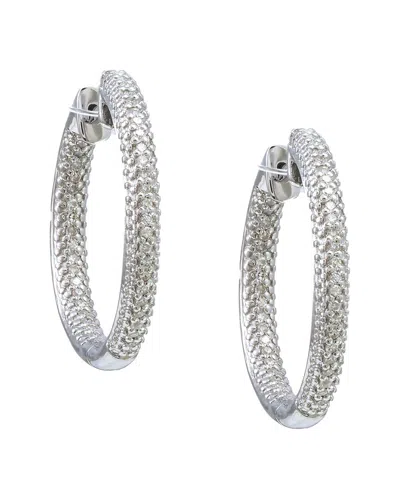 Diamond Select Cuts Silver 0.25 Ct. Tw. Diamond Inside-out Earrings