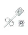 Diamond Select Cuts Silver 0.30 Ct. Tw. Diamond Earrings In Silver