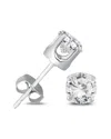 Diamond Select Cuts Silver 0.71 Ct. Tw. Diamond Earrings In Silver